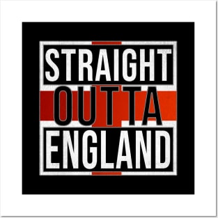 Straight Outta England - Gift for England With Roots From English Posters and Art